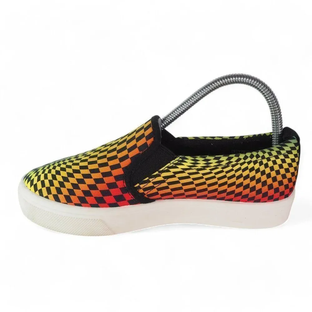 Skechers Poppy Psychedelic Steps Slip-on Sneakers Multicolor 155091 Women's 7‎